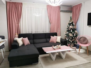 Готови плътни пердета - пепел от рози, за хол и сп