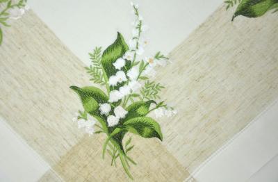 Каре от изкуствен лен с нежни момини сълзи