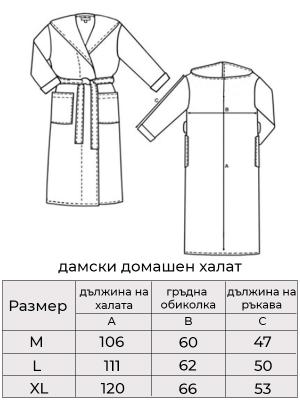 Пухкав домашен халат за мъже и жени - тюркоаз, микрофибър
