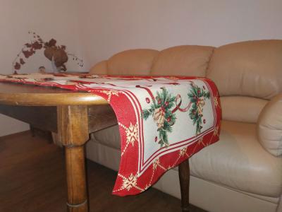 Коледни салфетки за двама с камбанки