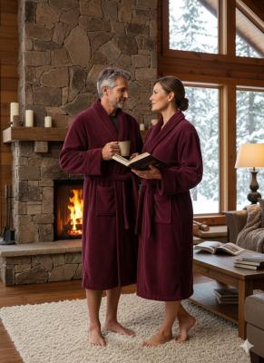 Луксозен домашен халат от микрофибър - топъл и разкошен