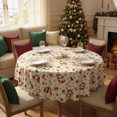 Коледна покривка с Елфи , звезди и подаръци