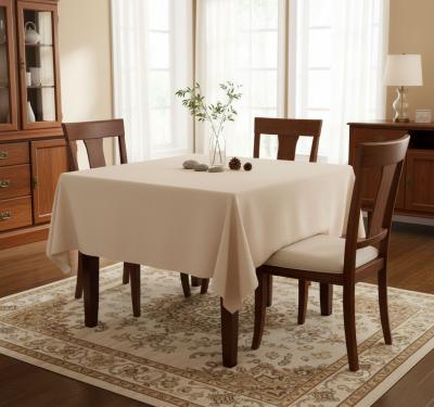 Едноцветна покривка за маса, екрю - официална и за всеки ден