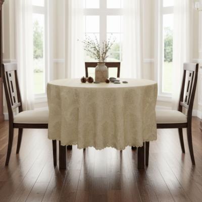 Покривка за маса - кремава, българска, рококо десен