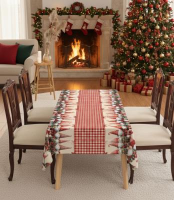 Hyper-realistic photograph of a cozy living room decorated for Christmas, featuring solid wood furniture and a fireplace with a warm fire. Large windows let in soft natural daylight, with snow falling outside. In the center of the room stands a round tabl