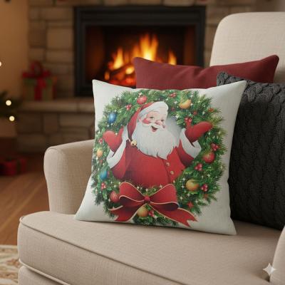 Коледна калъфка „Весел Дядо Коледа“ — уют, усмивки и празничен дух