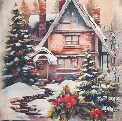 Коледна калъфка Зимна приказка - уют, който стопля дори в снежните дни