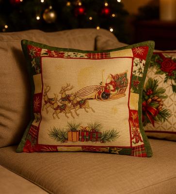 Декоративна коледна калъфка за възглавница. Коледен подарък