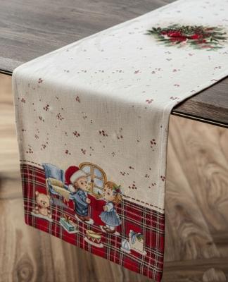 Коледна приказка – луксозен жакардов тишлайфер 45×140 см