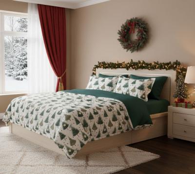 Коледна зимна приказка – Спален комплект от ранфорс