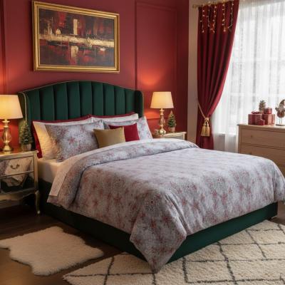 Памучен спален комплект с артистичен рисунък