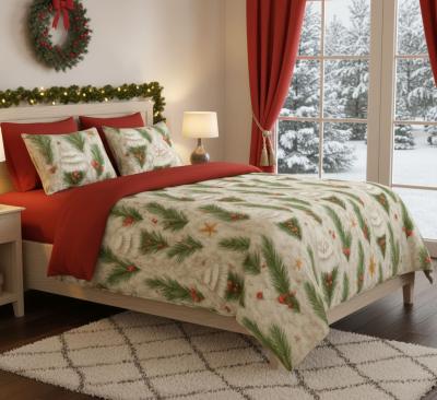 Елховата гора – коледен спален комплект от ранфорс