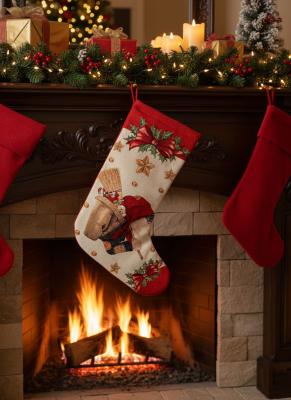 Коледен чорап от жакард с добрата вещица