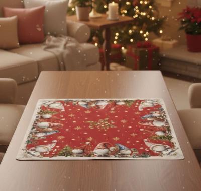 Коледно жакардово каре Зимна магия