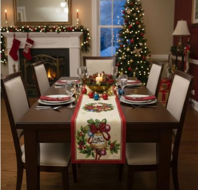 Коледен тишлайфер с камбанки, имел и коледна звезда