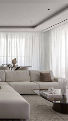 Готови пердета от снежно бял воал с високо качество