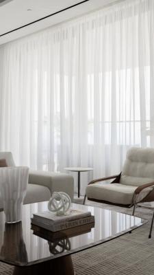 Готови пердета от снежно бял воал с високо качество