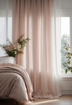 Перде от воал в нюанс светъл пепел от рози – нежност и уют по поръчка