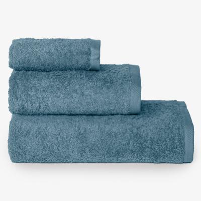 Сини пухкави хавлиени кърпи за баня и кухня - памук