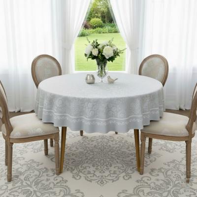 Жакардова покривка с 4 салфетки - Пастелна симфония