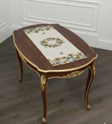 Жакардов тишлайфер със слънчогледи и маргаритки