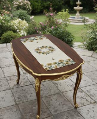 Жакардов тишлайфер със слънчогледи и маргаритки