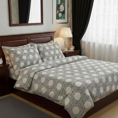 Спален комплект от памучен сатен - омайваща геометрия