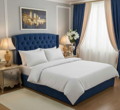 Елегантен бял спален комплект от памучен сатен, деликатно рае