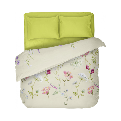 Памучен спален комплект с нежни пролетни цветя