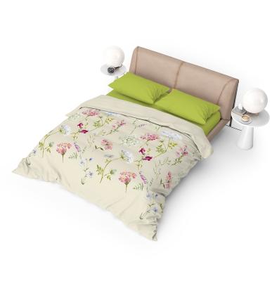 Памучен спален комплект с нежни пролетни цветя