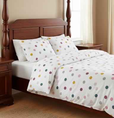 Памучен спален комплект с пъстри точки - ранфорс