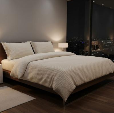 Спокоен разкош в цвят капучино – спален комплект от памучен крепон