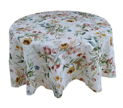Водоустойчива покривка за маса с флорален десен – практична елегантност