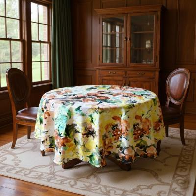 Водоустойчива покривка за маса - винтидж, цветя