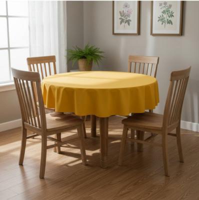 Водоустойчива жълта покривка за маса - едноцветна