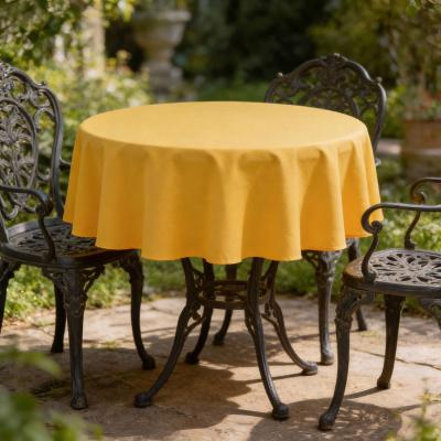 Водоустойчива жълта покривка за маса - едноцветна