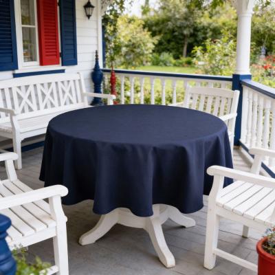 Тъмносиня покривка за маса от водоустойчив плат