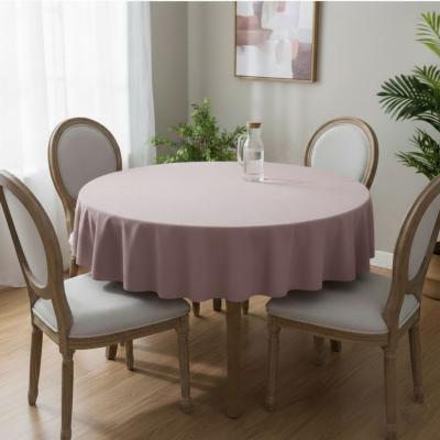 Едноцветна покривка за маса в пастелен нюанс - пепел от рози