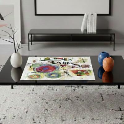 Малко жакардово каре - салфетка с абстрактна винтидж тема