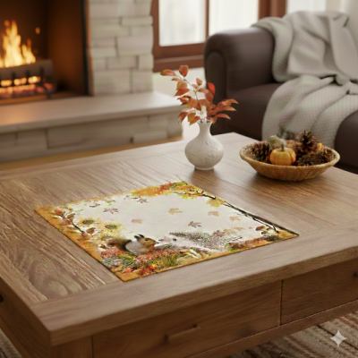 Малко каре - салфетка, Спомен от една гора, жакард