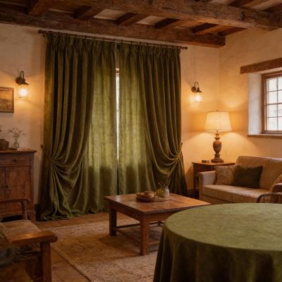 Плътни завеси с характер и уют - тъмнозелени