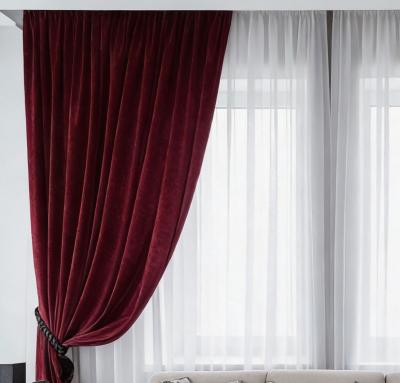 Готово плътно перде по поръчка - Бордо