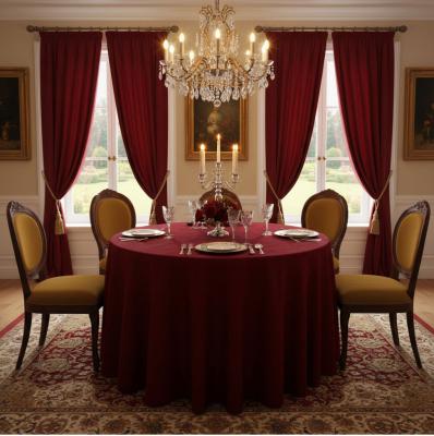 Готово плътно перде по поръчка - Бордо