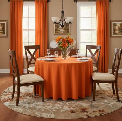 Готови плътни пердета - слънчев оранжев цвят