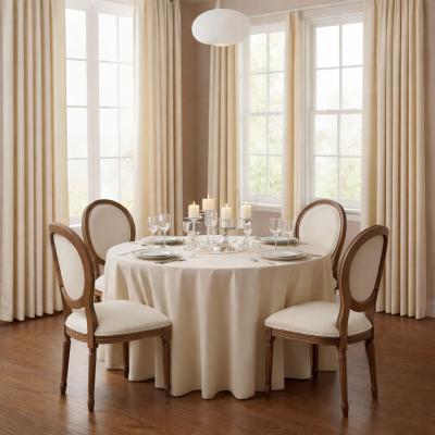 Плътни пердета - нюанс екрю, готови за окачване с размери по заявка