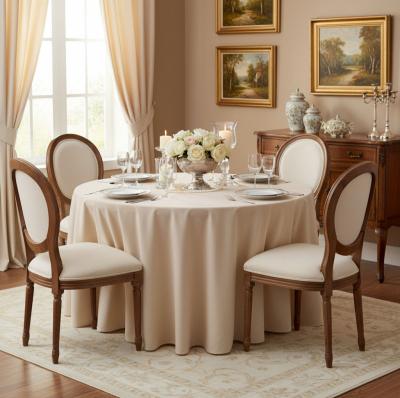 Плътни пердета - нюанс екрю, готови за окачване с размери по заявка