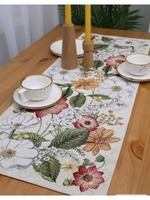 Красив тишлайфер за маса Пролетна градина - жакард