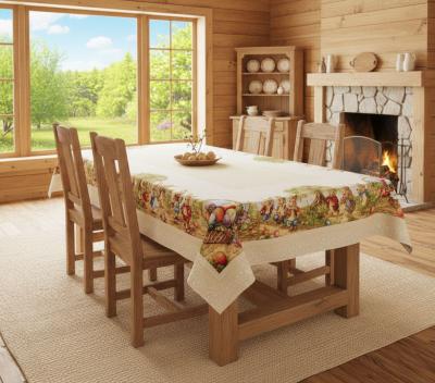 Великденска покривка за маса – разходка в гората върху жакард