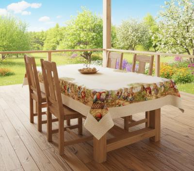 Великденска покривка за маса – разходка в гората върху жакард