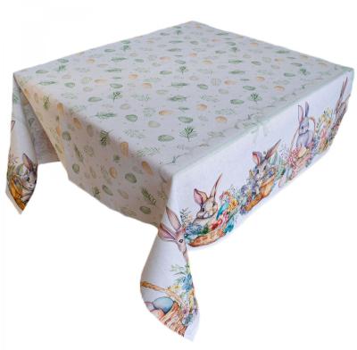 Великденска покривка за маса с пролетен десен и фина празнична символика